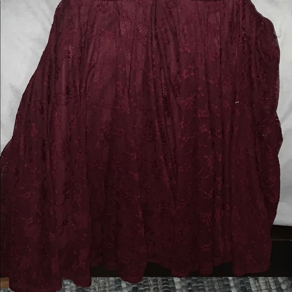 Alter’d State Dark Red Lace Dress - Picture 4 of 4